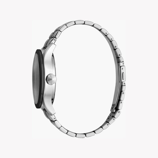 Just Cavalli Men's Silver & Black Watch, Black Dial - JC1G108M0075