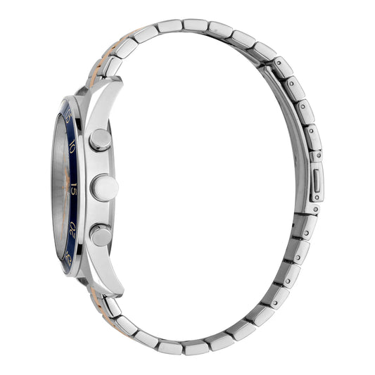 Esprit Men's White Dial Two-Tone Stainless Steel ES1G204M0105