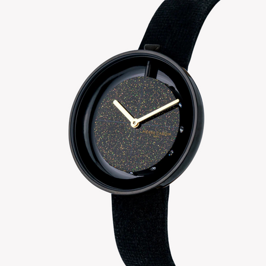 PIERRE CARDIN WOMEN'S BLACK LEATHER WATCH, STAINLESS STEEL | CMA.0011
