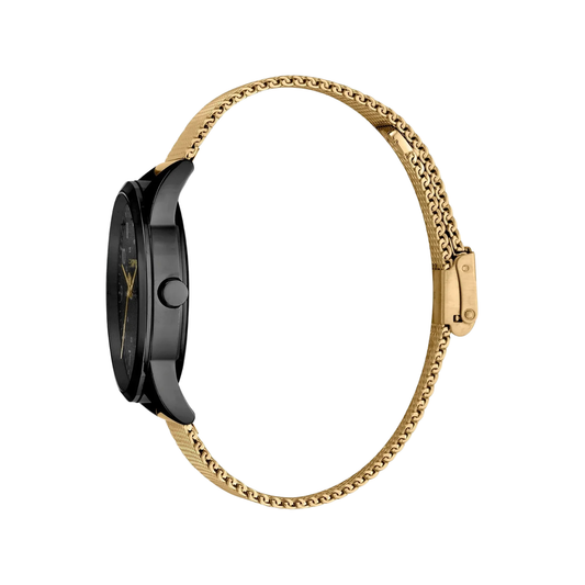 Esprit Men's Black Dial Gold Stainless Steel ES1G212M0095