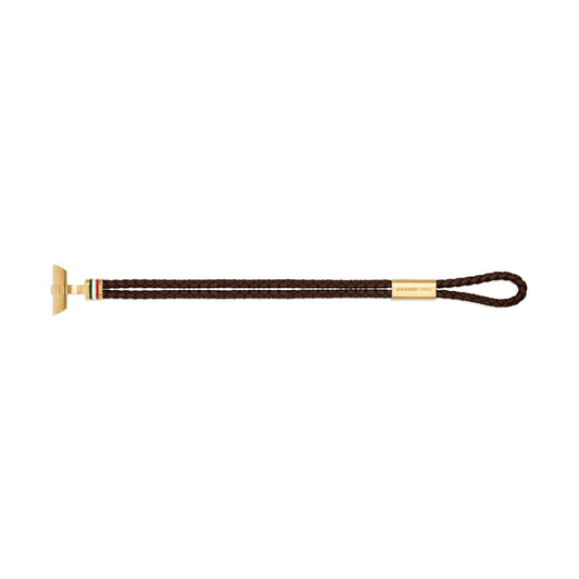 Ducati DTAGB2136804 Scudetto Brown & Gold Bracelet