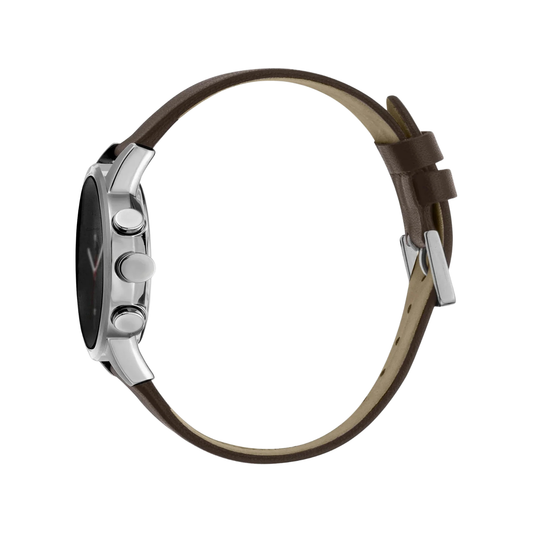 Esprit Men's Black Dial Brown Leather ES1G110L0035