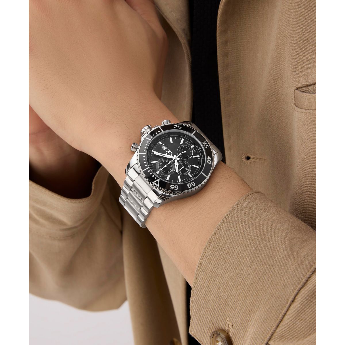 Gc SpeedRacer Chrono Metal Men Watch Silver Stainless Steel Bracelet Z51009G2