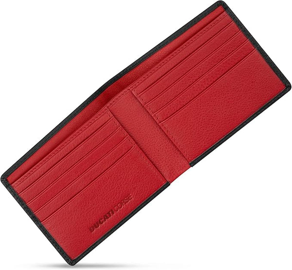 Ducati - DTGW2200901 - BLACK LEATHER WALLET
