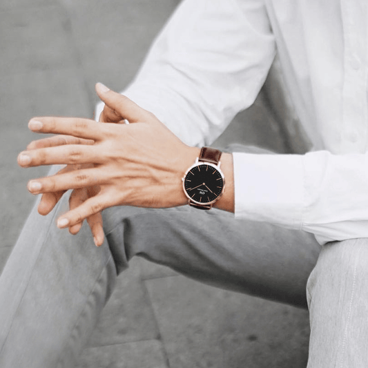Classic Bristol Black Rose Gold - DW00100125