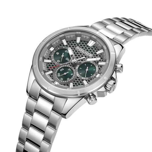 Police Watches Malawi Mens Watch with Steel Metal Bracelet PEWGK2204106, Silver