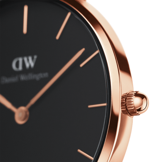 Petite Durham Black Rose Gold - DW00100166