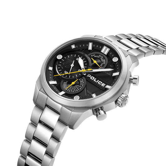 Police Watches Reactor Mens Watch with Steel Metal Bracelet PEWGK0039204