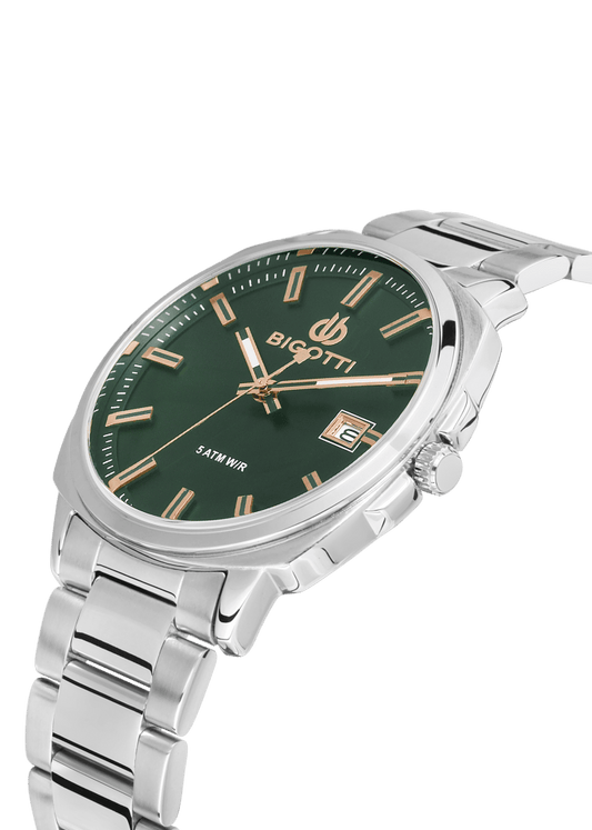 BIGOTTI MILANO Men's Silver Stainless Steel Watch - BG.1.10483-4