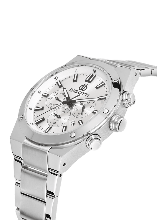 BIGOTTI MILANO Men's Silver Stainless Steel Watch - BG.1.10511-1