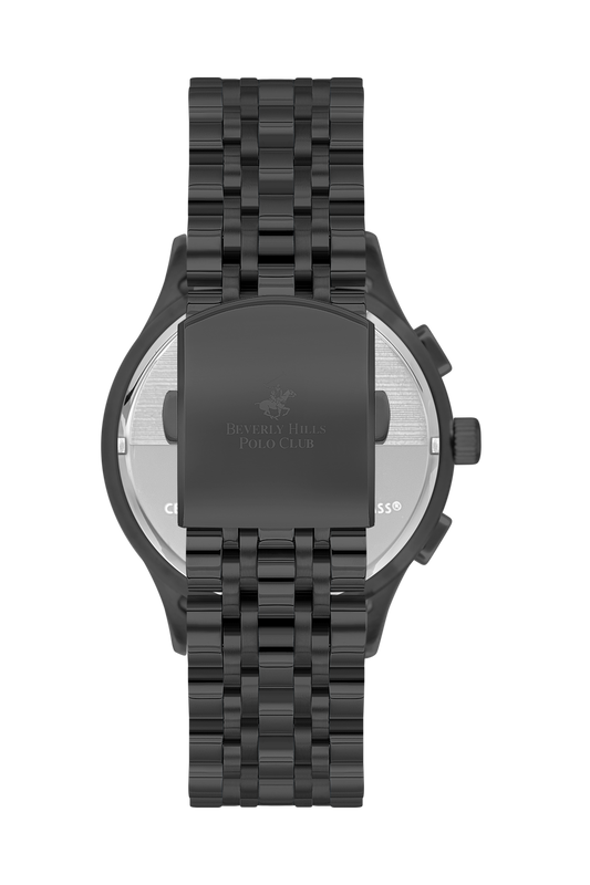Beverly Hills Polo Club Men's Multi-Function Black Dial Watch BP3556X.650