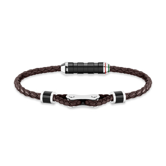 Ducati Corse DTAGB2137209 Brown Bracelet Leather Braided