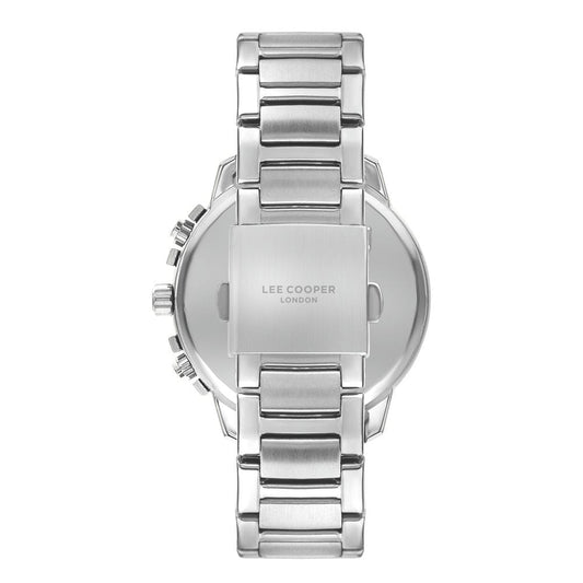 LEE COOPER Men's Silver and Rose Gold Stainless Steel Chronograph Watch - LC07469.560