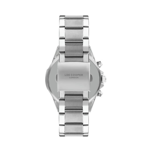 LEE COOPER Men's Green and Silver Stainless Steel Chronograph Watch - LC07486.370