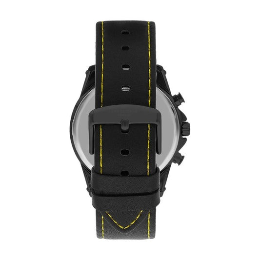 LEE COOPER Men's Black Leather Multi Function Watch - LC07531.361