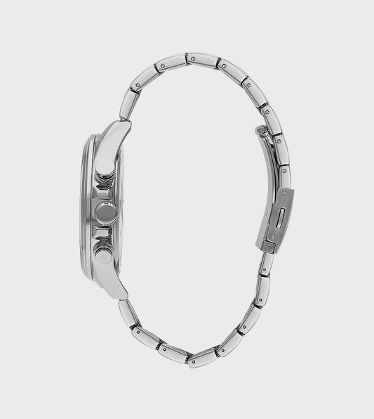 LEE COOPER Men's Silver Stainless Steel Multi Function Watch - LC07801.360
