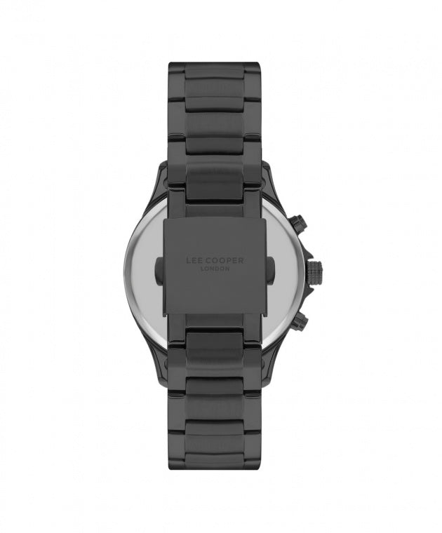 LEE COOPER Men's Black Stainless Steel Multi Function Watch - LC07802.070