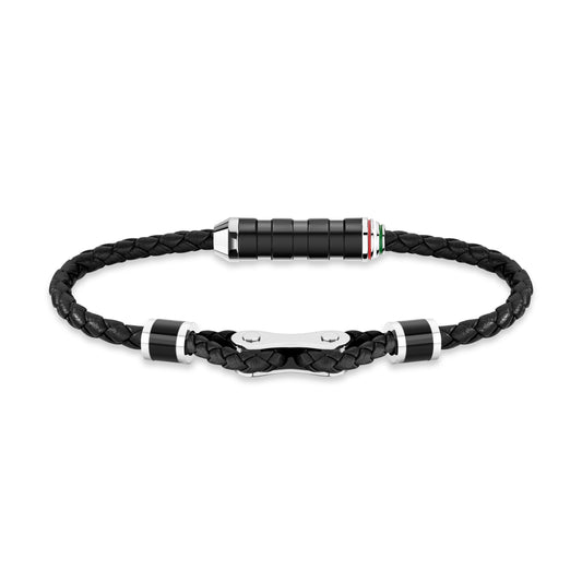 Ducati Corse DTAGB2137208 Black Bracelet Leather Braided