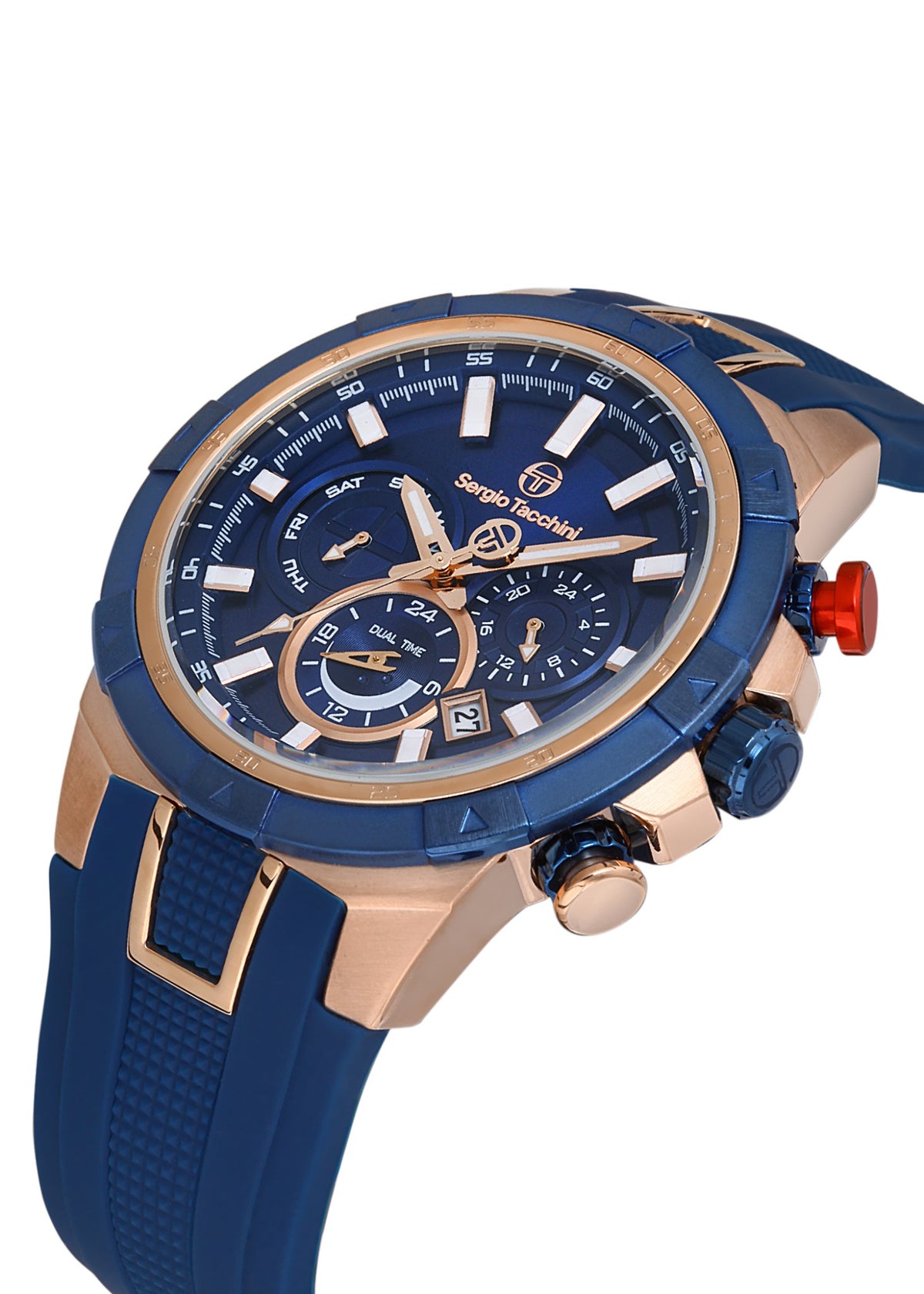 Sergio Tacchini ST.1.10331-1 Heritech - Men's Silicone Watch Dark Blue Dial