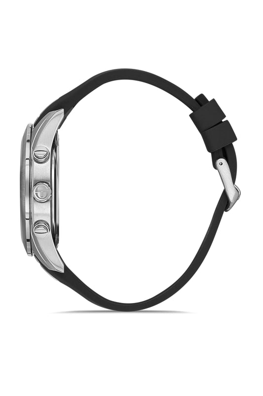 Sergio Tacchini ST.1.10334-1 - Men's Rubber Watch Black Dial