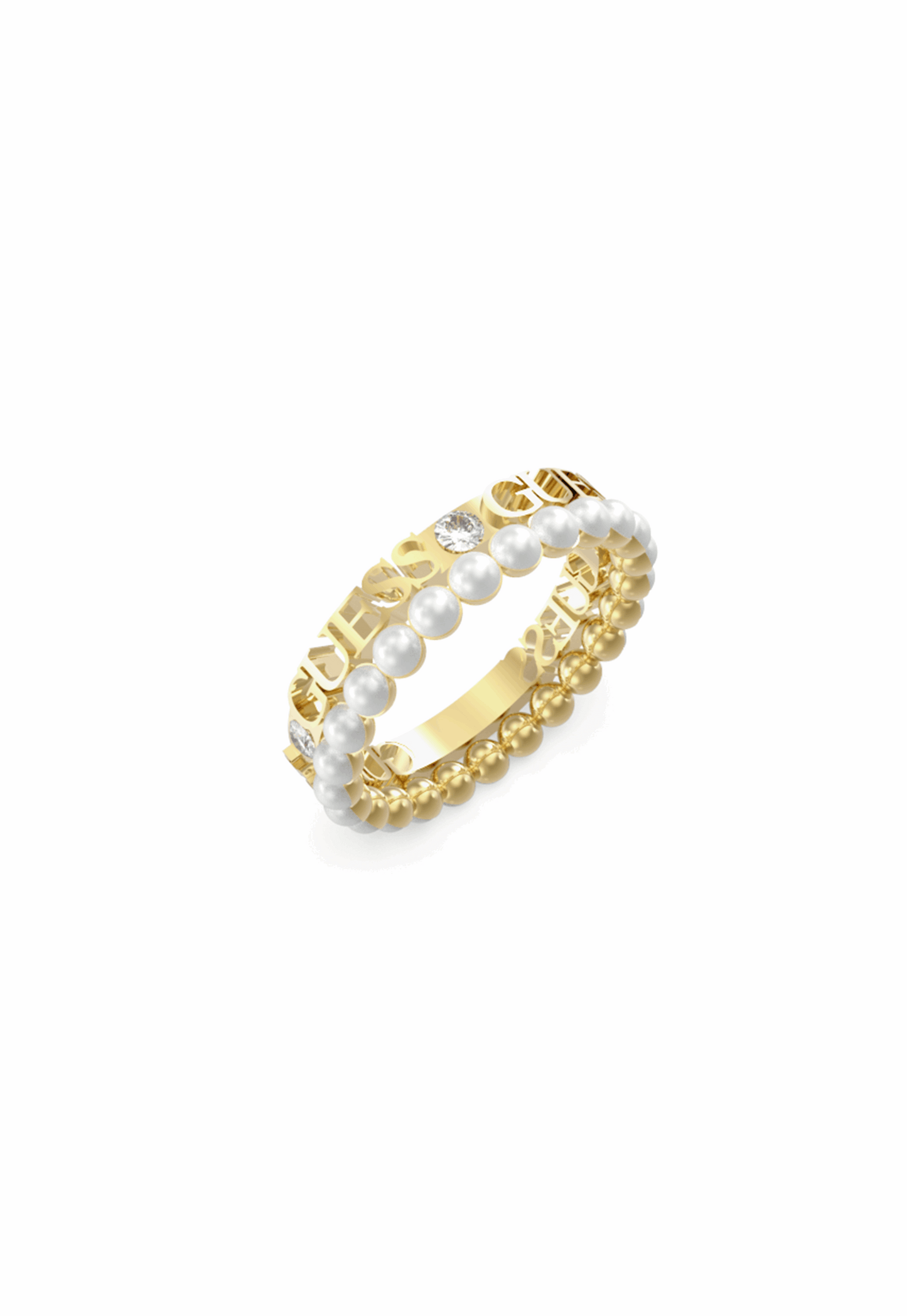 Guess Jewelry - JUBR02267JWYG54 Ring Steel gold For Ladies