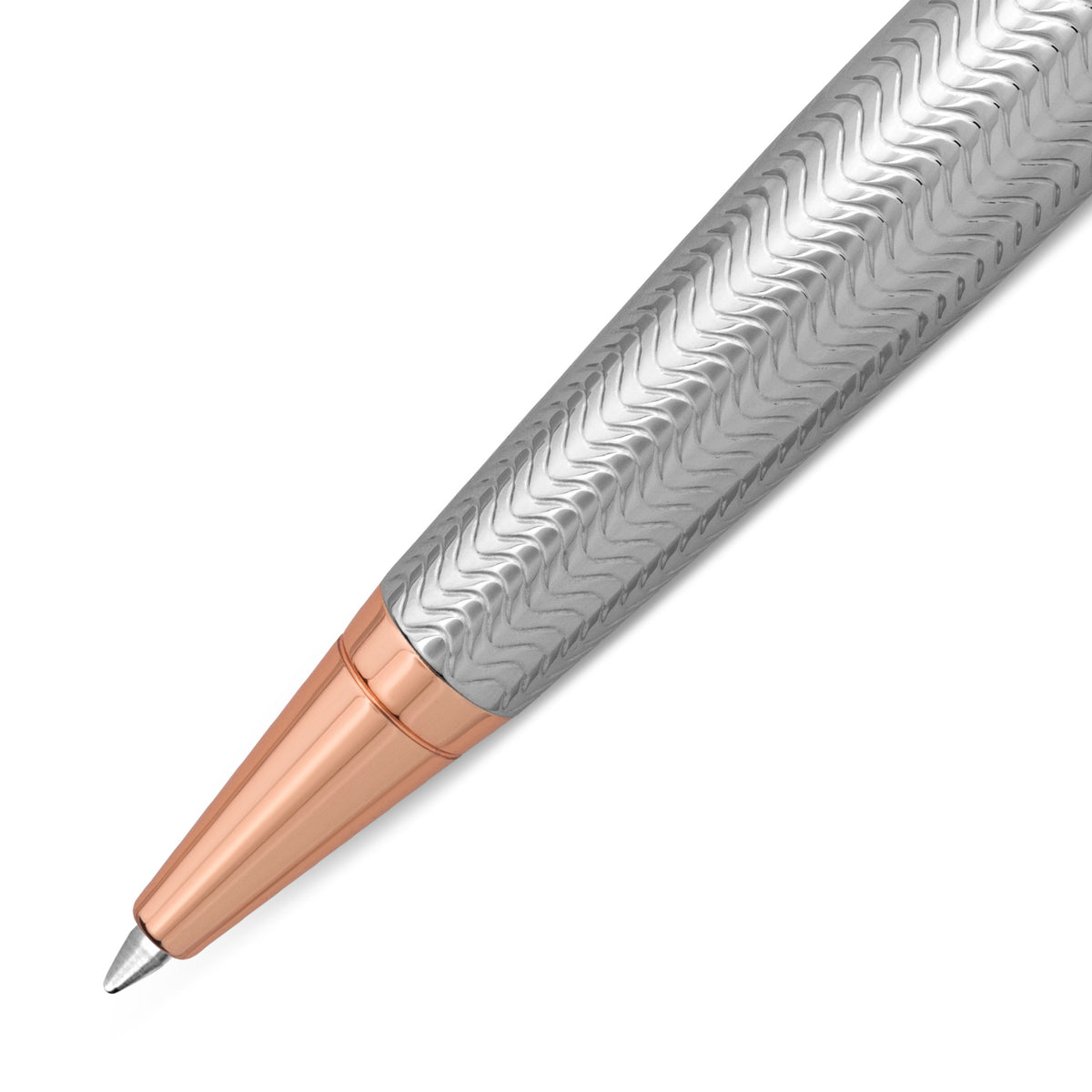 POLICE - Ball Point Pen For Men Silver & Rose Gold Color - PERGR0002605