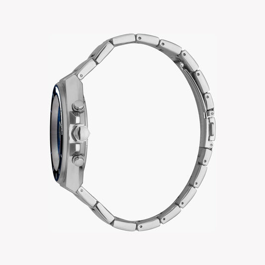 Just Cavalli Men's Silver Watch, Blue Dial - JC1G139M0065