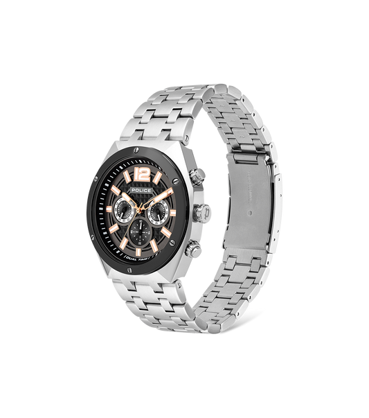 Police Watches kediri Mens Analogue Quartz Watch with Stainless-Steel Bracelet PL.15995JSTBL-61M