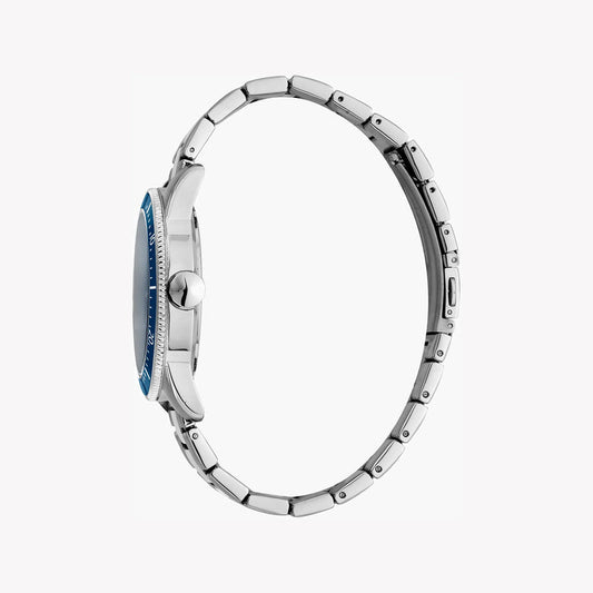 Just Cavalli Men's Silver Watch, Blue Dial - JC1G179M0075