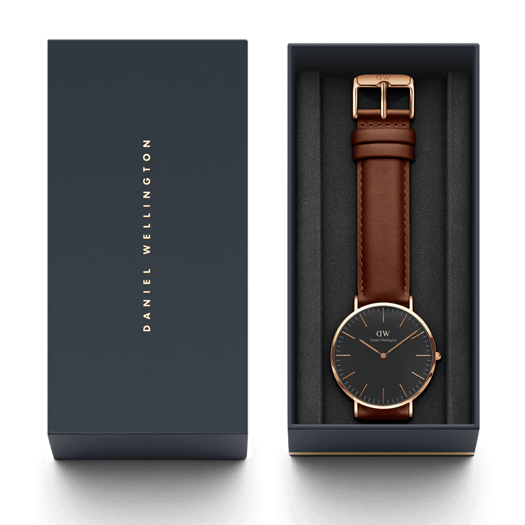 Classic St Mawes Black Rose Gold - DW00100124