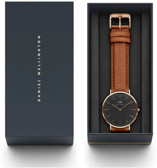 Classic Durham Black Rose Gold - DW00100126