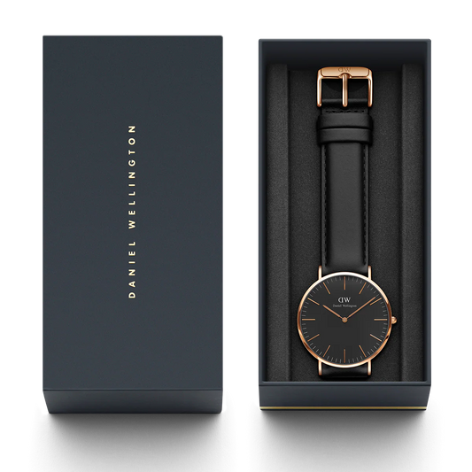Classic Sheffield Black Rose Gold - DW00100127