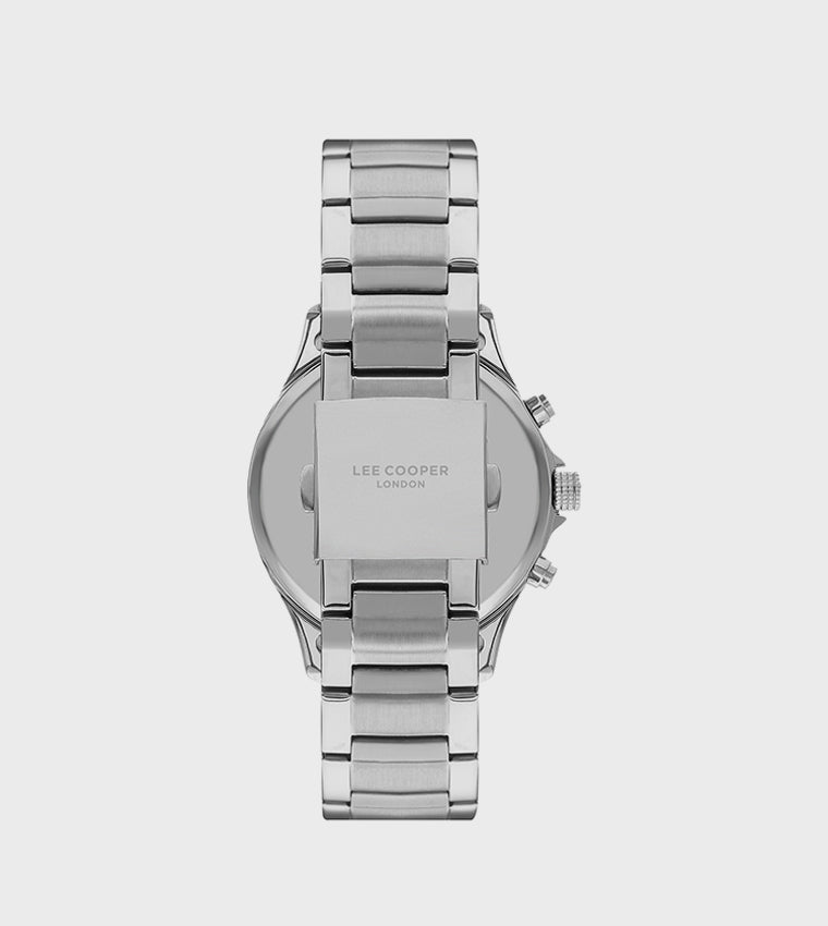 LEE COOPER Men's Silver Stainless Steel Multi Function Watch - LC07802-380