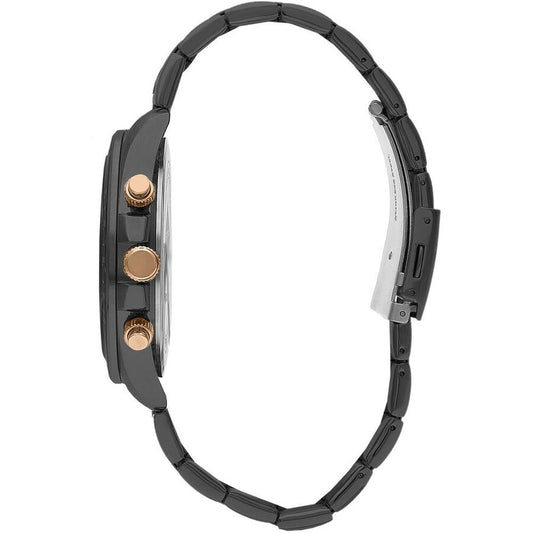 LEE COOPER Men's Black Stainless Steel Multi Function Watch - LC07829.060