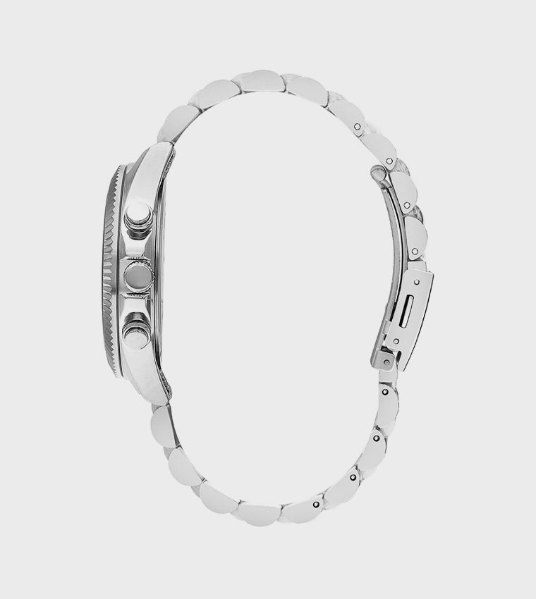 LEE COOPER Men's Silver Stainless Steel Multi Function Watch - LC07838.390