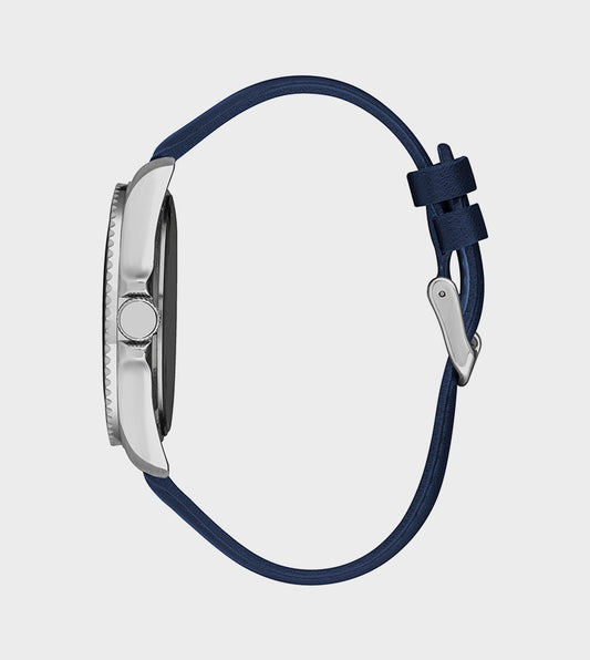 LEE COOPER Men's Blue Leather Strap Analog Watch - LC07870.399