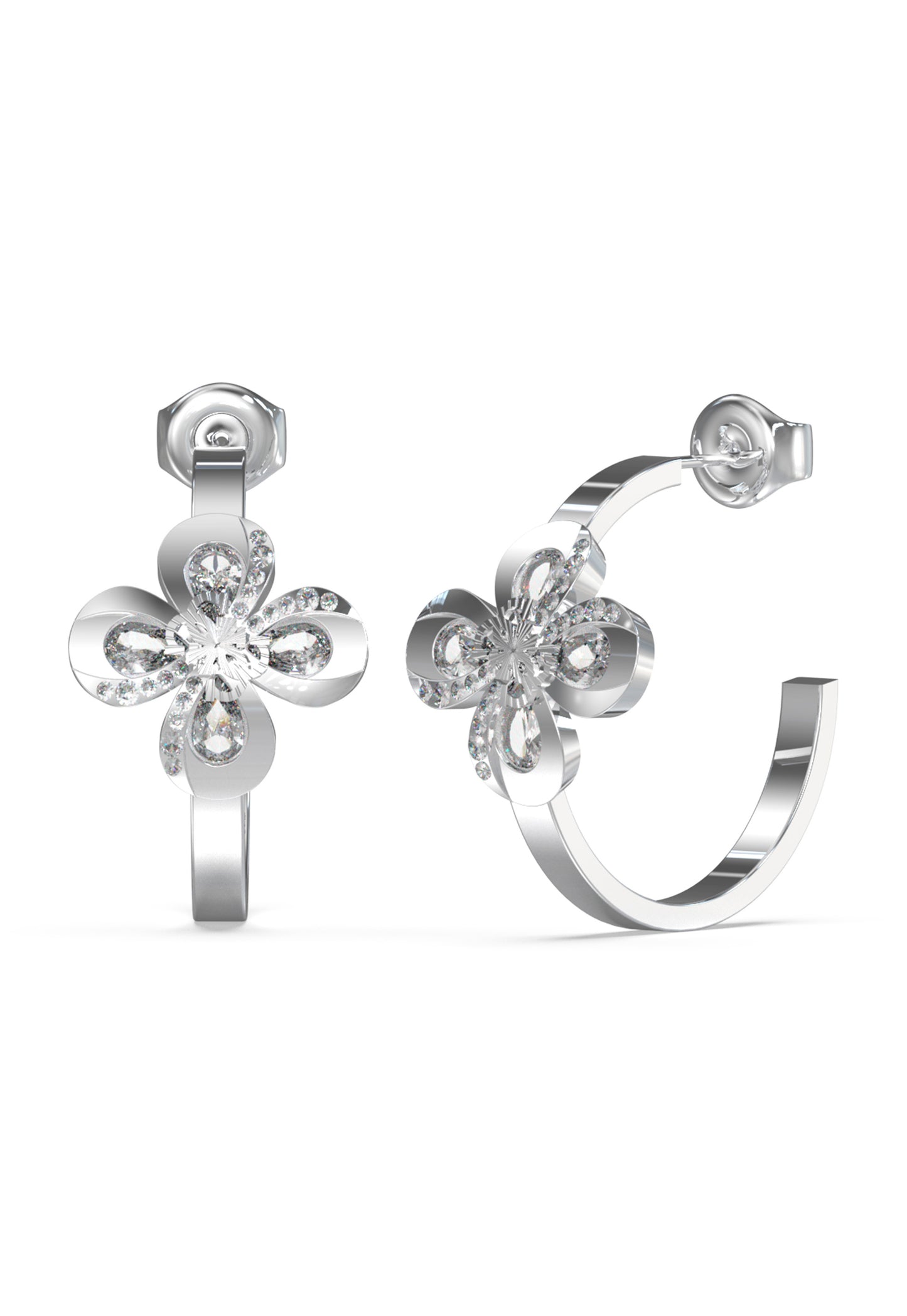 Guess Jewelry - JUBE03060JWRHT/U Ladies silver Earrings