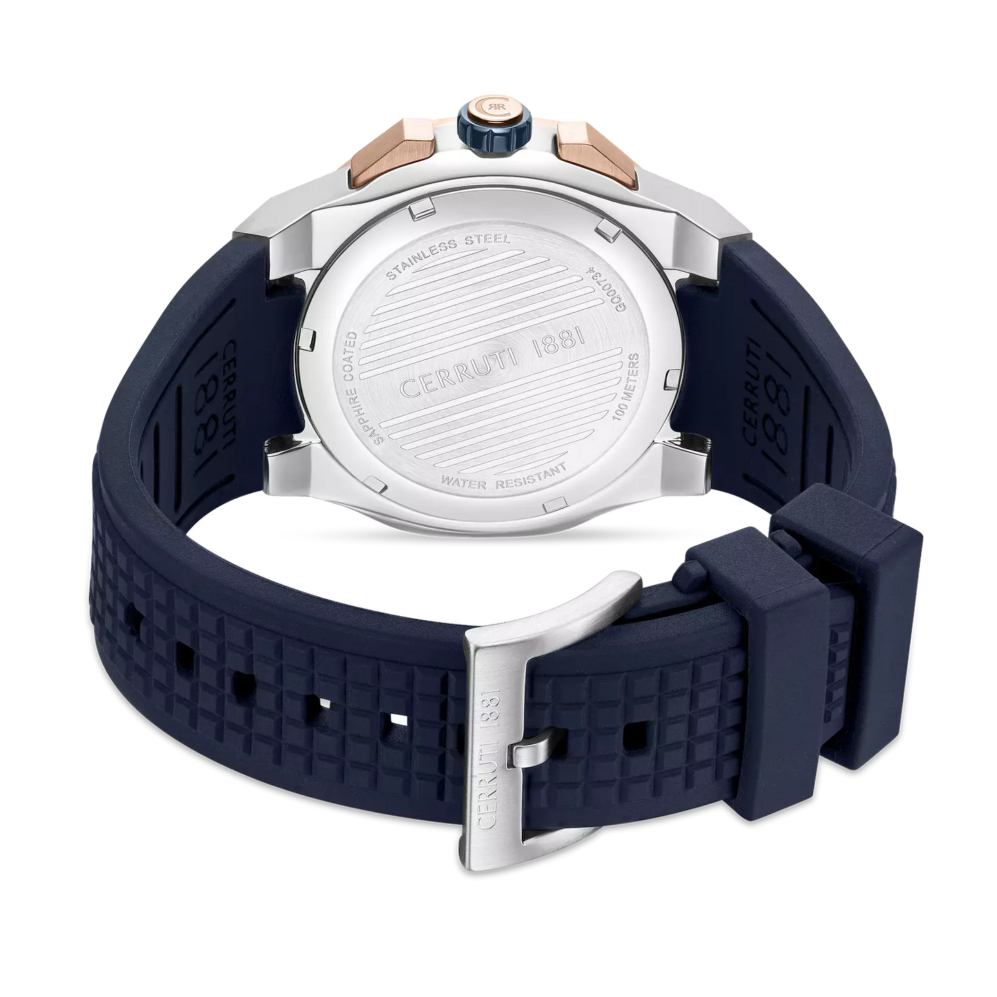 Cerruti 1881 Razzuolo Men's Chronograph Blue Dial Leather Watch - CIWGQ0073402