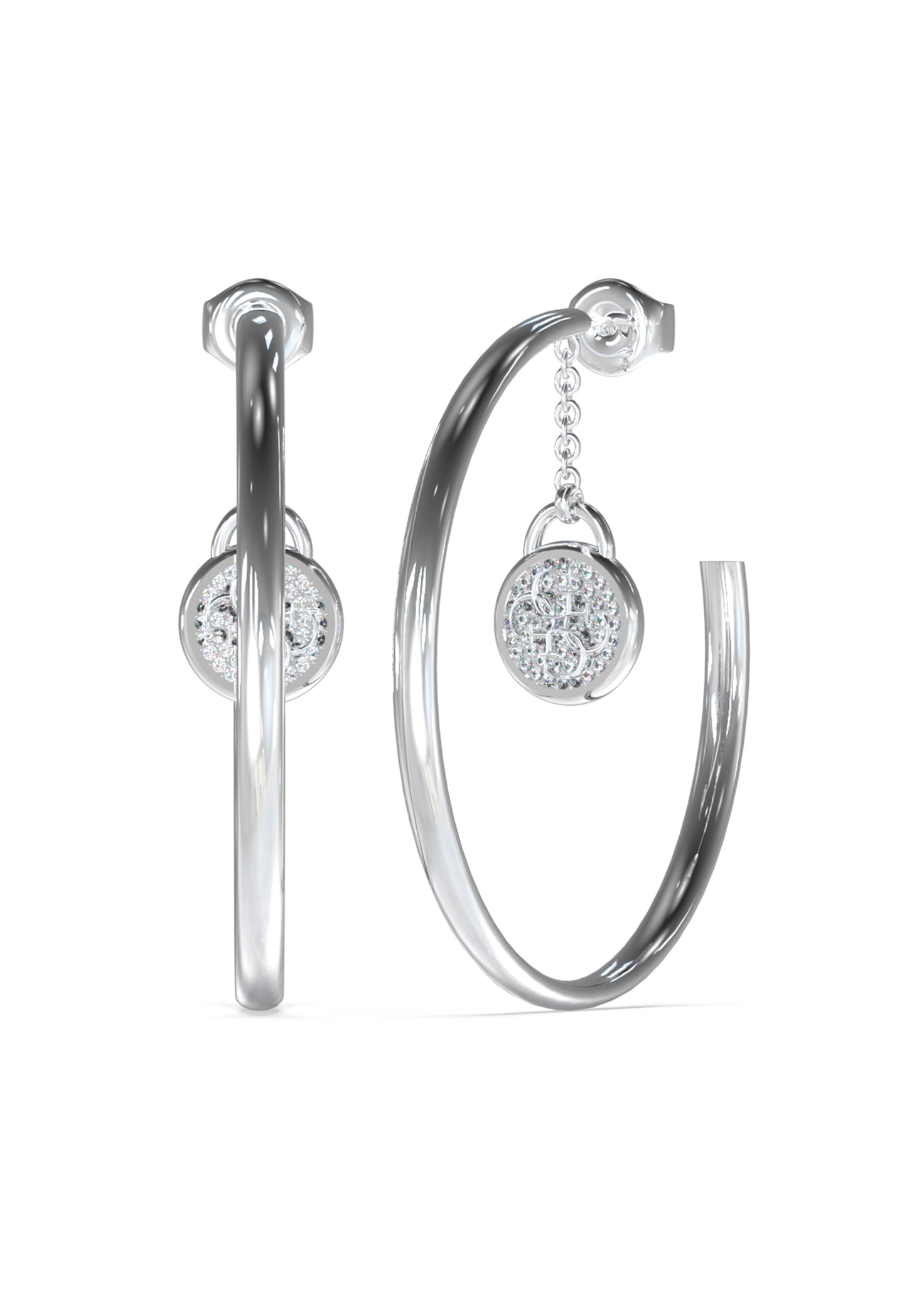 Guess Jewelry - JUBE03128JWRHT/U Ladies silver Earrings