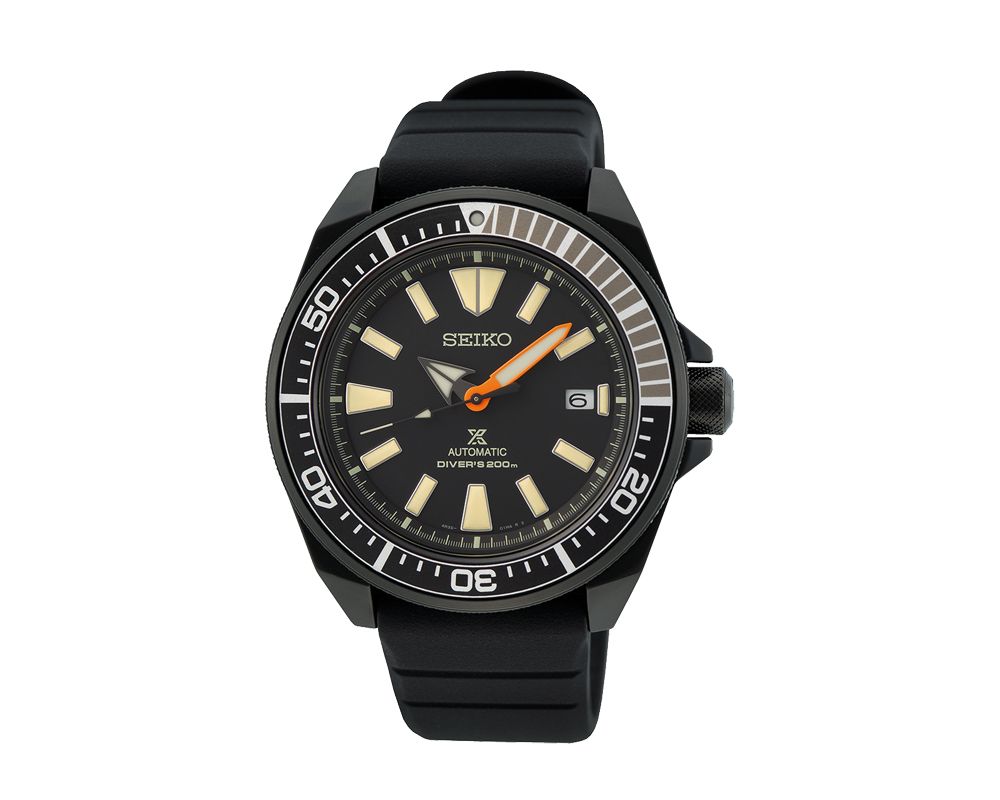 SEIKO Men's Hand Watch PROSPEX Black Resin Strap, Black Dial SRPH11K1