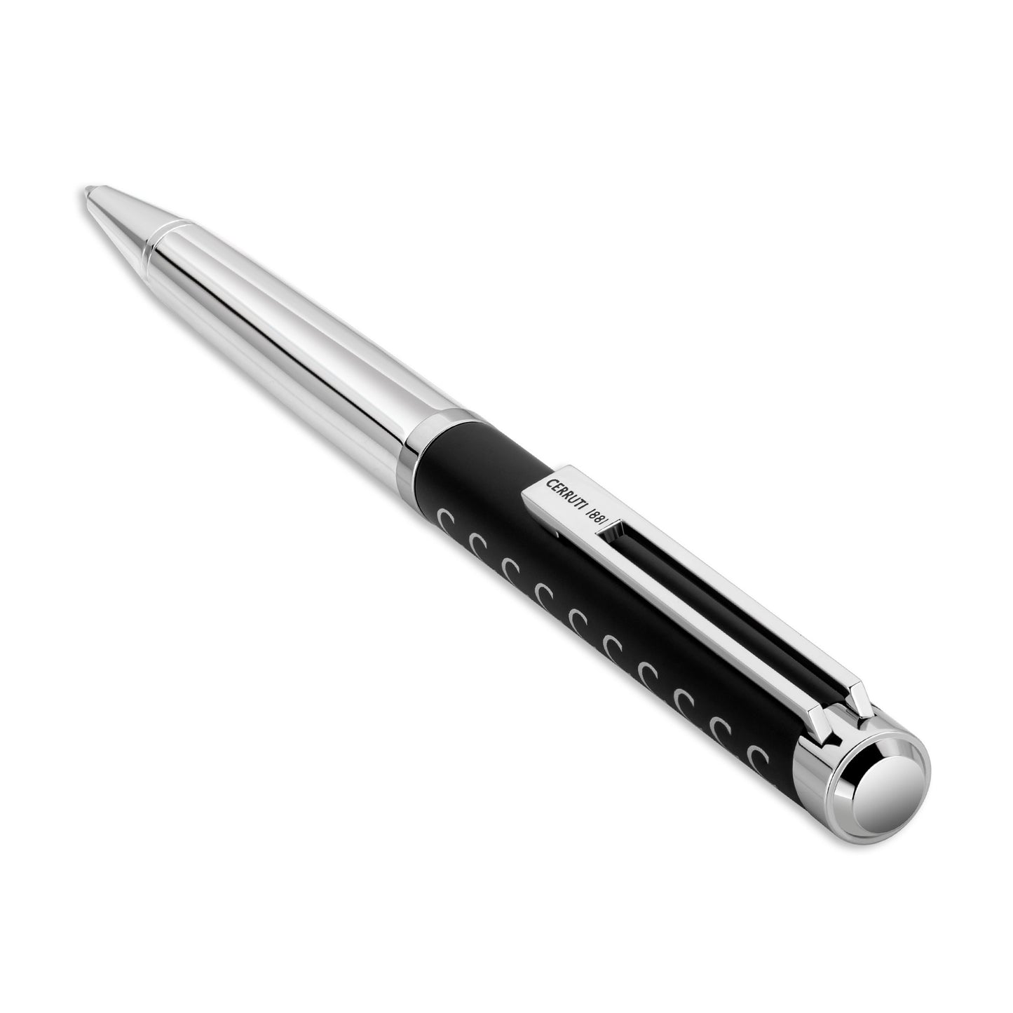 Cerruti1881 Ballpoint Pen Silver & Black - NSS221102A