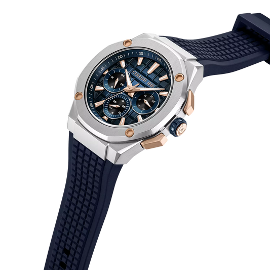 Cerruti 1881 Razzuolo Men's Chronograph Blue Dial Leather Watch - CIWGQ0073402
