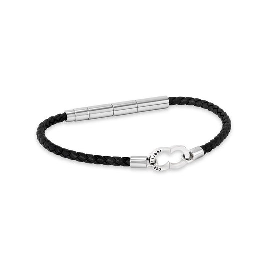 Cerruti 1881 Black Logo Clasp Bracelet CIAGB0015103