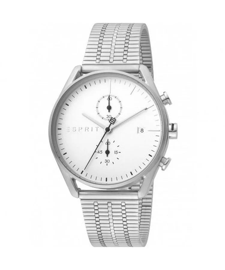 Esprit Men's Silver Dial Silver Stainless Steel ES1G098M0055