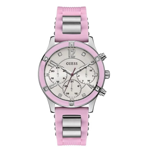 GUESS Breeze W1234L2 White/Silver Tone/Pink One Size