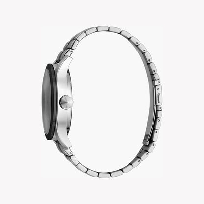 Just Cavalli Men's Silver & Black Watch, Black Dial - JC1G108M0075