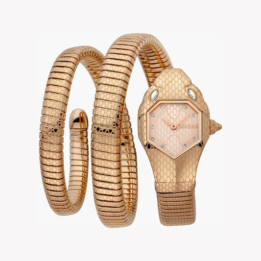 JUST CAVALLI WOMEN'S ROSE GOLD WATCH, ASYMMETRICAL CASE | JC1L168M0055