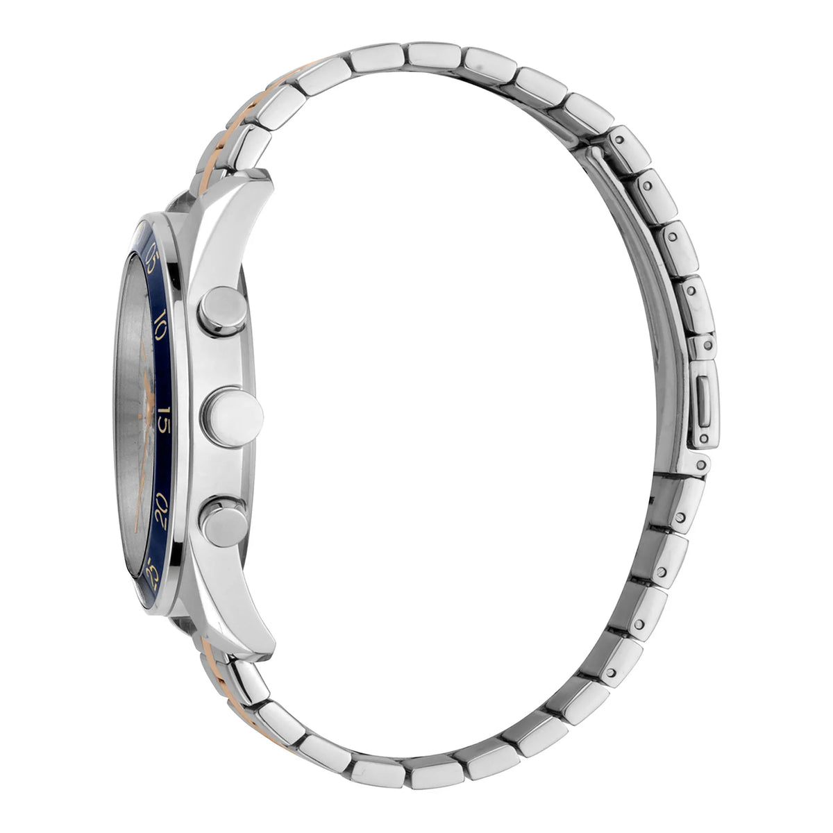 Esprit Men's White Dial Two-Tone Stainless Steel ES1G204M0105