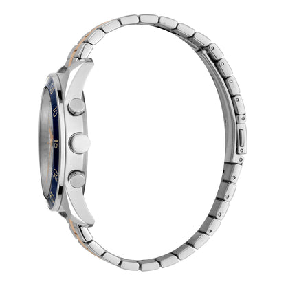 Esprit Men's White Dial Two-Tone Stainless Steel ES1G204M0105