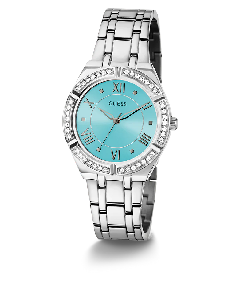 GUESS Ladies Silver Tone Analog Watch GW0033L7